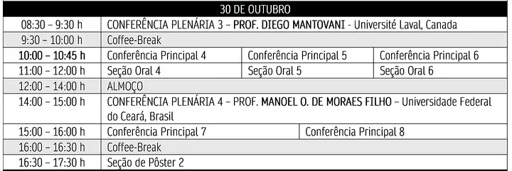 PROGRAMAÇÃO DO EVENTO